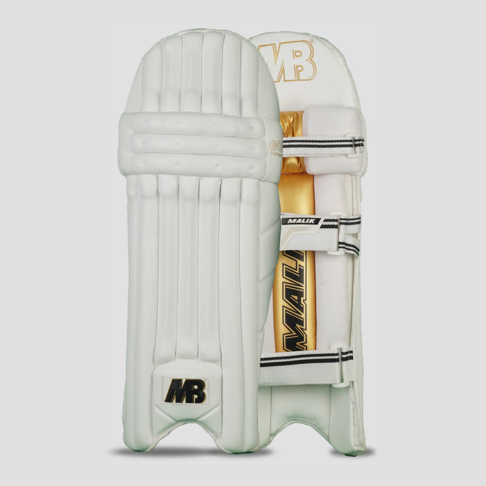 MALIK Gold Platinium Cricket Pads