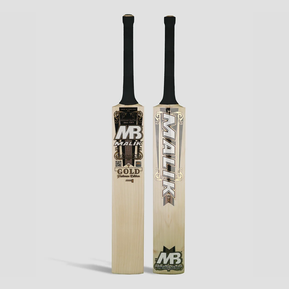 MB Malik Platinum Gold Edition Cricket Bat